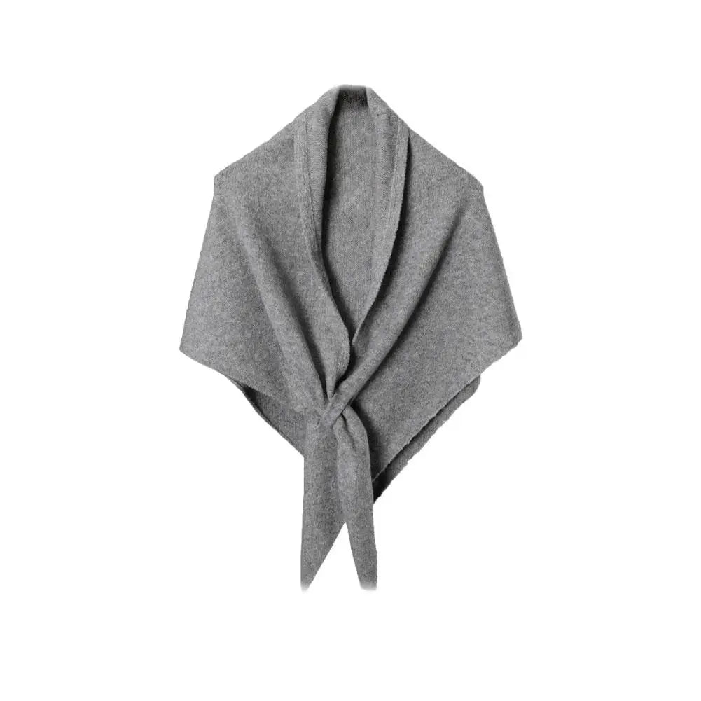 Autumn&Winter NEW Women's Neck Wrap Wool Blended Triangular Shawl Female Thickened Knitted Warm Shoulder