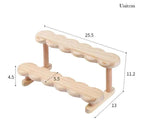 Wooden Storage Shelf for Kitchen Rattan Desktop Organizer Display Rack Spice Rack for Countertop Makeup Organizer for vanity
