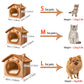 Foldable Pet House Removable Washable Cat House Puppy Cave Sofa Pet Bed House for Extra Small Dogs and Small and Medium Cats - WTN Essentials 