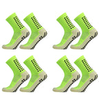 1/4 pairs Anti-slip Soccer Women Men Outdoor Sport Grip Football Yoga Socks