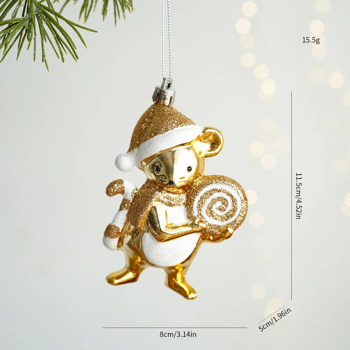 Christmas Atmosphere Balloon Dog Small Pendant Christmas Tree Snowflake House Pendant Small Ornament Wreath Accessory