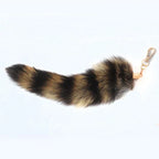25cm Fox Tail Keychain Plush Bag & Car Charm