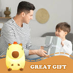 Cute Capybara Night Light Children's Silicone Nightlight Gift USB Rechargeable Animal Touch Bedside Sleep Lamp Decoration