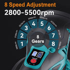 2800-5500RPM Electric Car Polisher 12V 5inch Wireless Auto Waxing Polishing Machine with Sponge Wool Pads Car Polish Waxing Tool