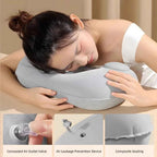 U-Shaped Inflatable Travel Pillow Portable Air Neck Support Cushion Comfortable Sleeping Press to inflate pillow neck pillow