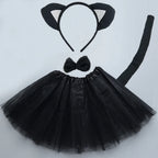 Animals  Children  Headband Tutu Skirt Tail Bow Kids  Girl Party Props Elephant Tiger Fox     Halloween Costume Cosplay