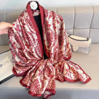Spring Scarf Women's Luxury Design Polyester Material Smooth Scarf Soft Shawl Beach Scarf