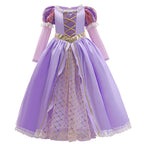 Kids Princess Cosplay Costume Girl Snow Queen Dress Halloween Carnival Clothes Cute Cosplay Evening Party Clothing for 2-10 Year