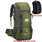 50L Travel Backpack Camping Men Large Hiking Bag Tourist Rucksack Waterproof Outdoor Sports Climbing Mountaineering Bag Luggage