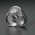 Triangle Spinner Flip Coin EDC Fidget Push Coin Decompression Hand Toy Handle Piece Fidget Spinner Fun Toy