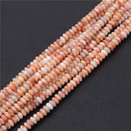 Natural Flat Round Stone Beads Abacus Shape Jaspers Quartzs Gems Beads For DIY Necklace Earrings Jewelry Making Accessori 2*4mm