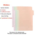 A5/B5/A4 Binder Notebooks Loose Leaf Replaceable Inner Refill with Divider Metal Ring Journal for Student Office School Supplies