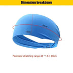 Elastic Sports Headbands Sweat Absorption Headdress Quick Dry Workout Headband Anti-slip Breathable Sweatbands for Yoga Running