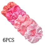 Satin Scrunchies Set for Women & Girls – 25/10/6 Pcs Elastic Hair Bands | Soft Silk Ponytail Holders & Fashion Hair Accessories