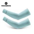 ROCKBROS  Arm Sleeve Breathable Quick Dry UV Protection Cycling Sport Sleeve Ice Fabric Sunscreen Sports Wear Fitness Arm Sleeve