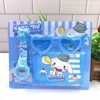 Sanrio Children's Watch Set, Hello Kitty Fashion Watch with Children's Wallet and Glasses, Melody Kulemi Cartoon Watch