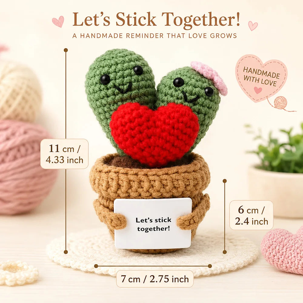 Positive Energy Duck Doll Hug Pocket Mini Handmade Plush Wool Knitting Dolls Funny Emotional Support Crochet Gift for Birthday