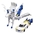 Unicorn Transformer : Magic Transformation Super Combination Car Toy 2 In 1 Kids Magnetic Collision Transforming Car Diy Toy