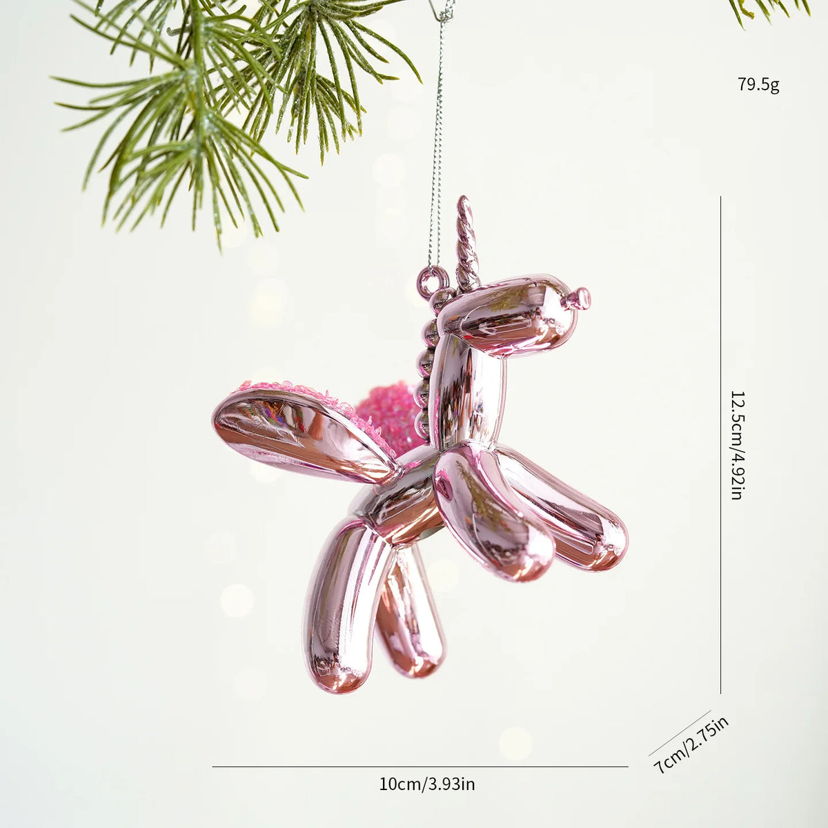 Christmas Atmosphere Balloon Dog Small Pendant Christmas Tree Snowflake House Pendant Small Ornament Wreath Accessory