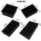 4/6/8/15 Grid Big Ice Tray Mold Giant Jumbo Large Food Grade Silicone Ice Cube Square Tray Mold DIY Ice Maker Ice Cube Tray