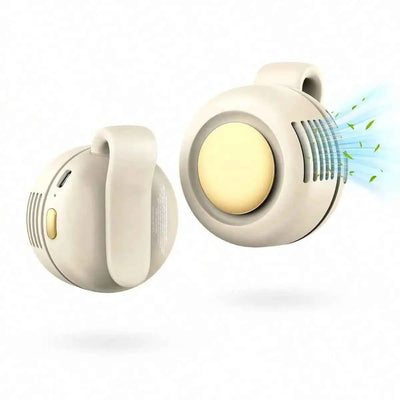 Portable Silent Mini Bladeless Electric Fan, Clip On Fan For Shirt, 3 Speeds Hands-Free Neck Fan,Suitable For Outdoor & Travel & Office, Travel Accessories, Gift