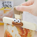 Creative Face Food Bag Sealing Clips for Snack and Food Storage Set