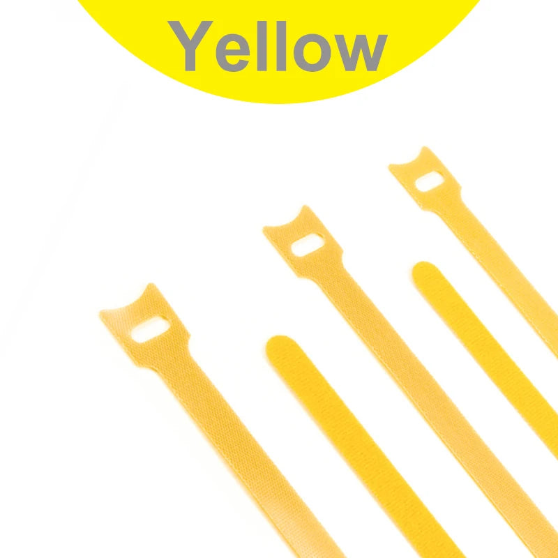 10pcs Releasable Cable Ties 15 20 25 30cm Mouse Earphone Wire Wrap Cable Organizer Nylon Hook Loop Strap Zip Bundle Bandage Tie