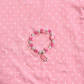 2pcs/set Cute Animal Cartoon pink candy Children's sweater necklace pearl bracelet for children gift