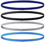 4PCS Unisex Sports Thin Headband Non-Slip Elastic Women Men Yoga Hair Bands Sweatband Football Running Biking Sports Hairband