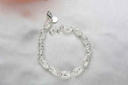925 Sterling Silver Bracelet Zirconia Geometric Chain Linked For Women Charm Bangle Fashion Lucky Jewelry Gift Christmas