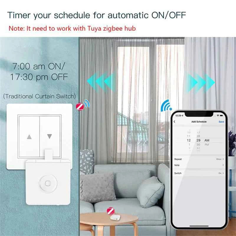 New Zigbee Smart Fingerbot Plus Switch Button Pusher Touch Arms Fingerbot Tuya Smart Life Control Work with Alexa Google Alice