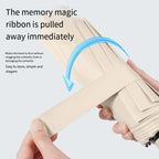 Oversized Reinforced Windproof Rainproof Dual-use UV Resistant Fully Automatic Rotating Ring Buckle Umbrella Fold Double Keel