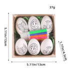 DIY Painting Easter Eggs with Paint Pen DIY Doodle Kit Easter Egg Coloring Craft Kit for Easter Theme Party