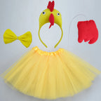 Animals  Children  Headband Tutu Skirt Tail Bow Kids  Girl Party Props Elephant Tiger Fox     Halloween Costume Cosplay