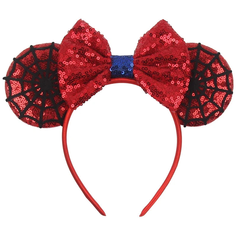 Nieuwste Mickey Mouse Oren Hoofdband Kid Adult Festival Party Pailletten Strik Haarband Vrouwen Baby Girl Party Haar Accessories
