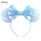 2026 Chic Embroidery Sequin Ears Headband Classical DOT Bow Hairband For Girls Women Party Head Wear Kids DIY Hair Accessories