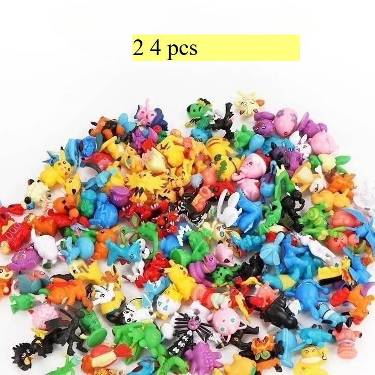 Pokemon Mini Figures Set 24–144PCS – Pikachu Anime Toy Collection