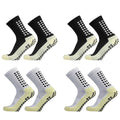 1/4 pairs Anti-slip Soccer Women Men Outdoor Sport Grip Football Yoga Socks
