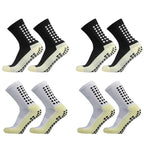 1/4 pairs Anti-slip Soccer Women Men Outdoor Sport Grip Football Yoga Socks