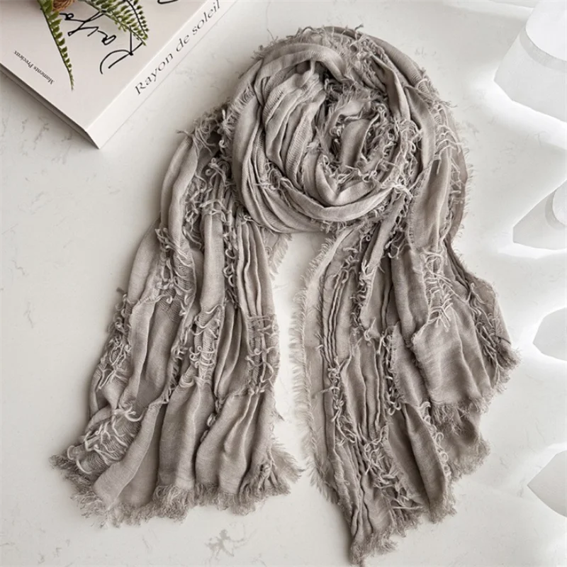 Ruins Style Unisex Steampunk Hip Hop Cotton Linen Scarf Retro Apocalyptic Scarves Techwear Capes Outdoor Tactical Shawl