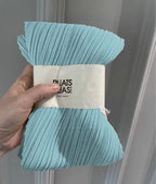 Miyake Pleated Women Scarf Shawl Fabric Korean Fashion Thin Sunscreen Scarf Foulard Femme Luxe Marque Hijabs for Woman