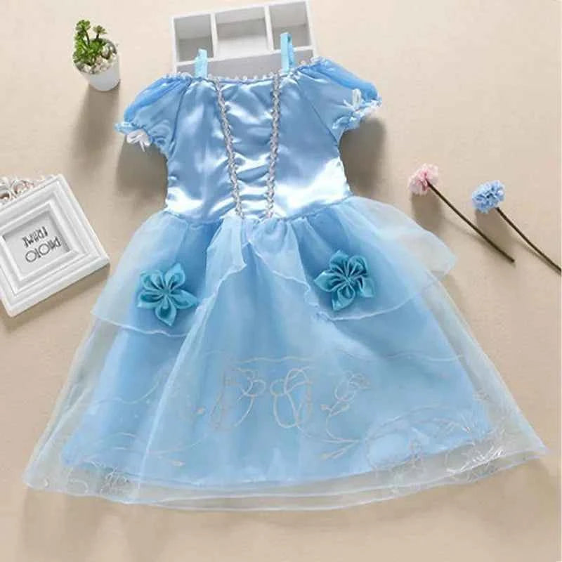 Kids Princess Costume Dress – Elsa, Anna, Jasmine & Moana Outfit