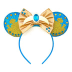 Mouse Ears Headband Cartoon Sequin Bows Headband Birthday Party Christmas Halloween Princess Cosplay Costume For Women Adult