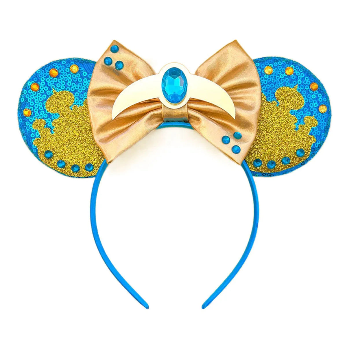 Mouse Ears Headband Cartoon Sequin Bows Headband Birthday Party Christmas Halloween Princess Cosplay Costume For Women Adult