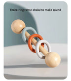Baby Handheld Bell, Ringing Instrument, Early Childhood Education, Soothing Bed Bell, Wooden Gripping, Chewing Toy