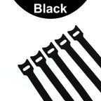 10pcs Releasable Cable Ties 15 20 25 30cm Mouse Earphone Wire Wrap Cable Organizer Nylon Hook Loop Strap Zip Bundle Bandage Tie