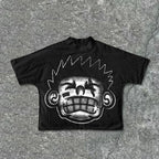 Harajuku Letter Graphic T Shirts Y2k Tops Men Women High Street Oversized T Shirt Pro Choice Streetwear Vintage Tee Clothing