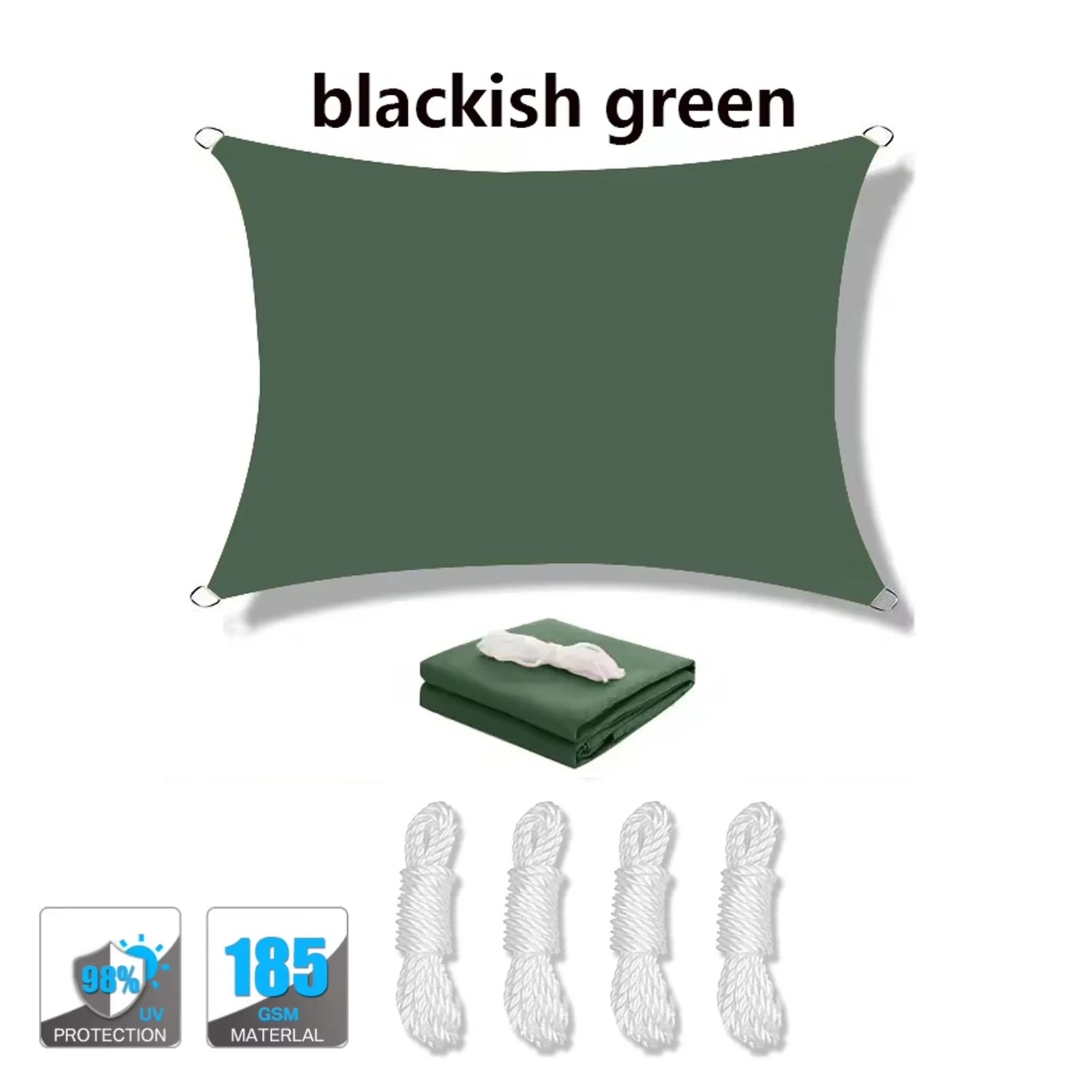 95% UV Block Waterproof Sun Shade Sail - High-Density Breathable Canopy for Patio Garden Pool Backyard, Windproof with Stainless