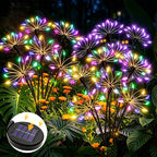 Solar Patio Lamp Solar Firework Sway Lights Outdoor Waterproof Flower Decor Atmosphere for Landscape Garden Yard
