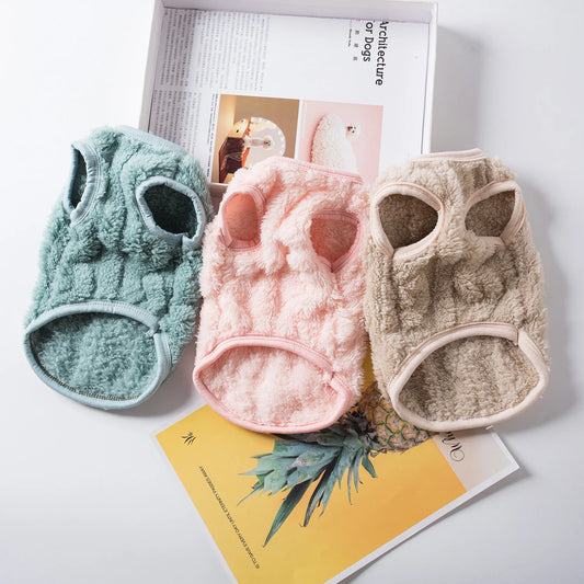 Soft Cozy Cat Sweater – Winter Fleece Vest for Sphynx & Small Dogs